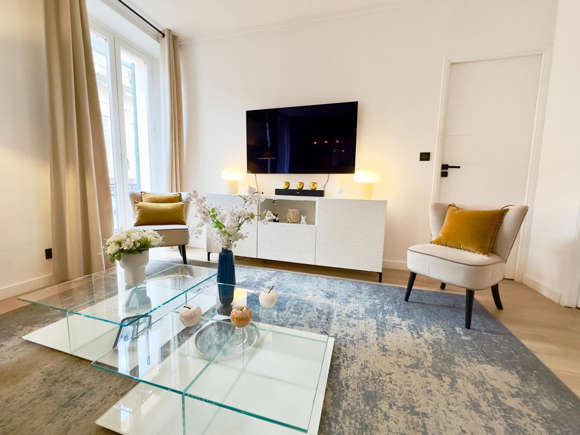 Luxueux 3 Pieces 80M2 - 2Ch - 2 Sdb - 1Mn Beach Croisette Cannes Exteriör bild